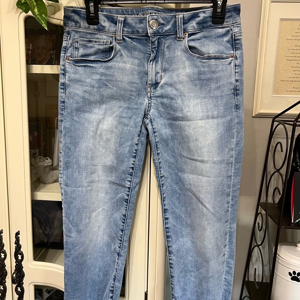 American Eagle denim boyfriend capris